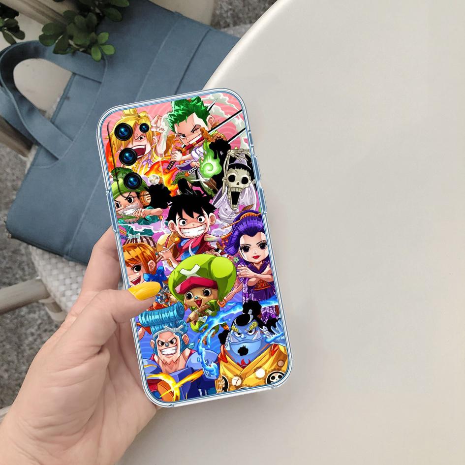 One Piece Art Transparent Phone Case for Motorola Moto G40 G04 G05 One Ace Action  Fusion + Plus Hyper Macro Vision Zoom