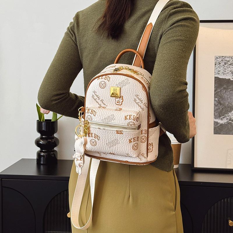 Retro Small Bag Women's Casual Fashion Niche Design Backpack Casual Lightweight Travel Small Backpack