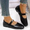 Woman Casual Flats Shoes Round Toe Large Size Loafers Shoes Retro Mary Jane Dress Shoes Ladies Solid Comfortable  Sneakers Women