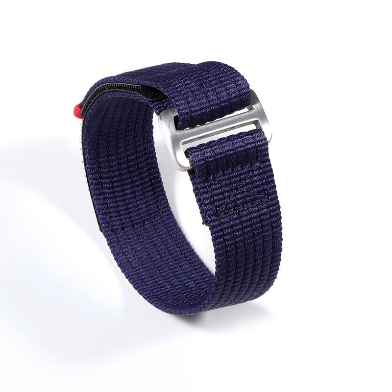 

20mm 22mm Nylon Watch Strap Military Sport Wrist Band Nylon Woven Fabric Bracelet Men Women Replacement Canvas Watch Bands 20mm синий