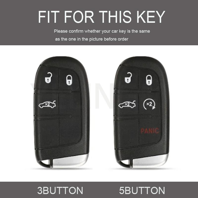 3/5 Tasten Schale Fob TPU Auto Smart Schlüssel Etui Abdeckung Für Jeep Renegade Frand Cherokee Dodge Journey Charger Chrysler 200 300 300