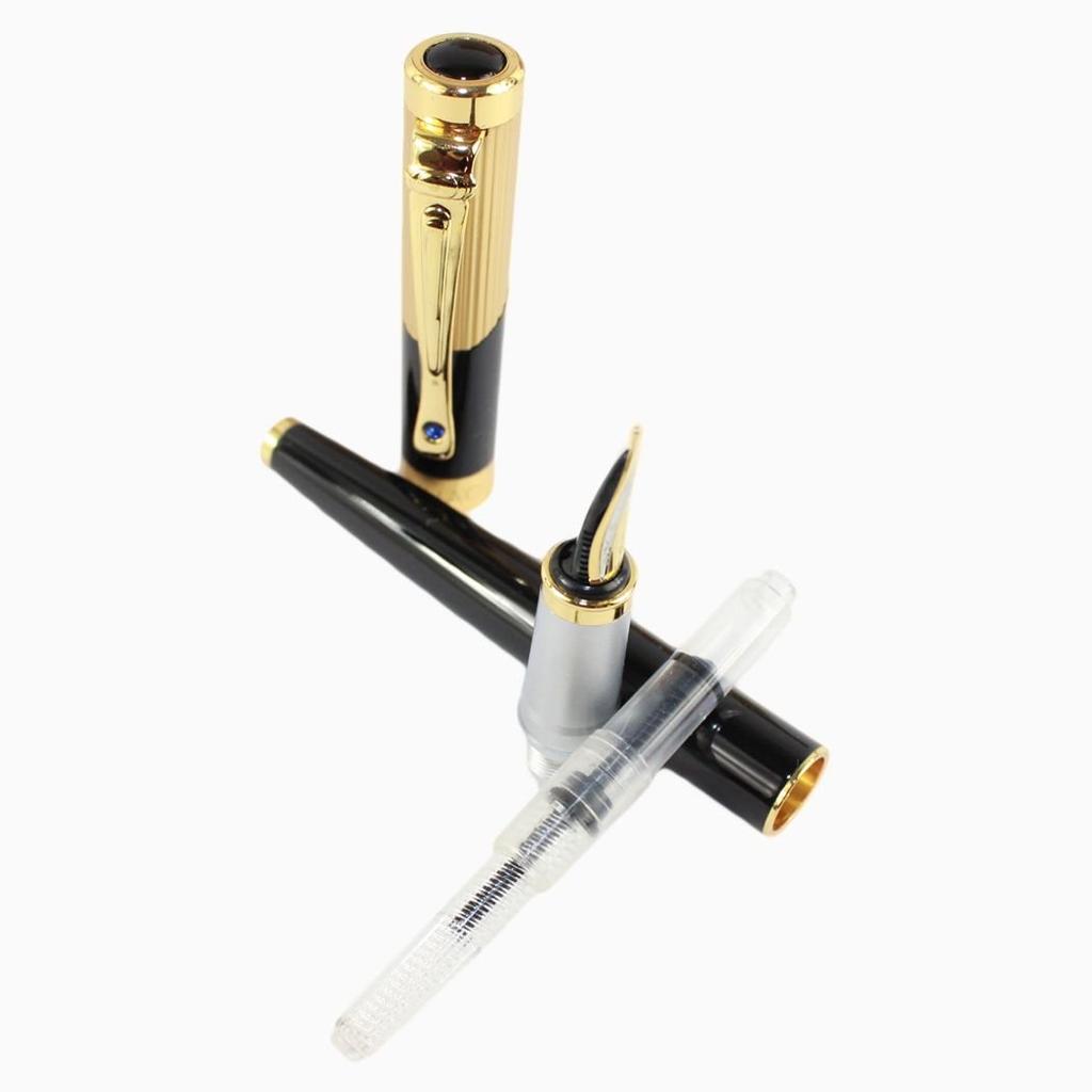 Gullor Advanced Fountain Pen Jinhao 9009 Medium Nib Black and Golden