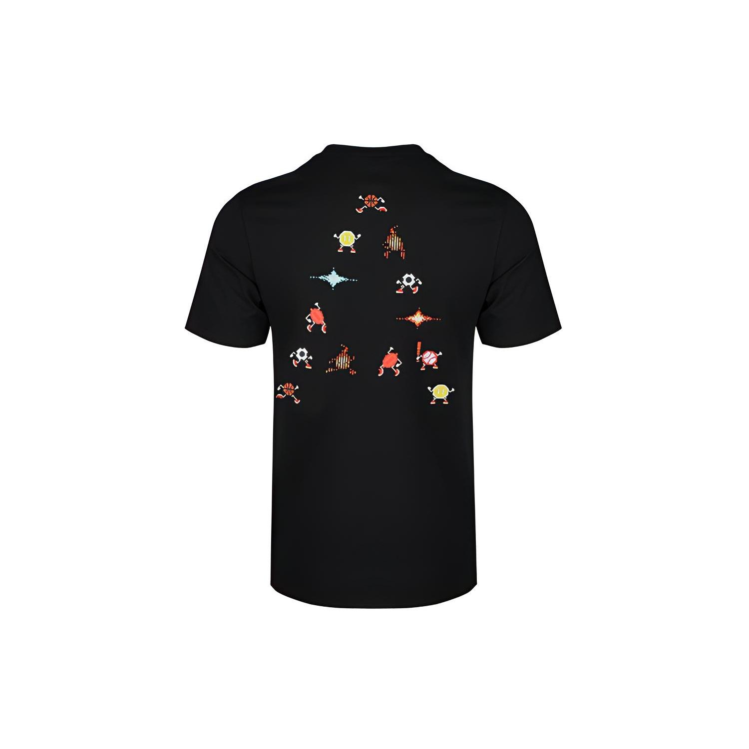 adidas 8-Bit Embroid. Round Neck Printing Short Sleeve Black Men s FN1755 XXL