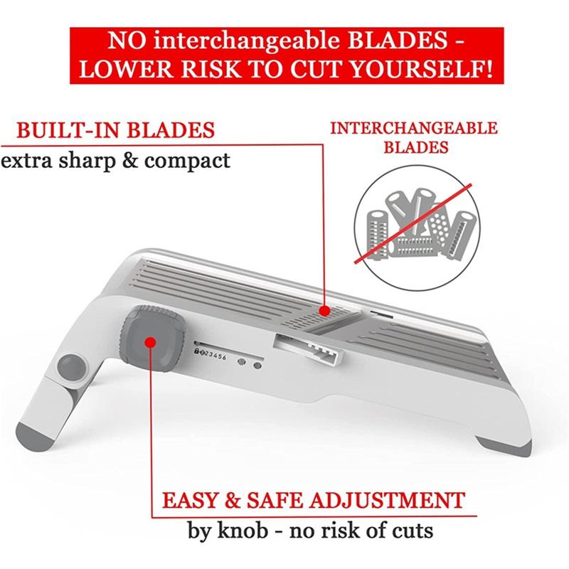 LMETJMA 18 in 1 Adjustable Mandoline Vegetable Slicer Stainless Steel Vegetable Slicer Julienne Slicer for Potato Onion JT214