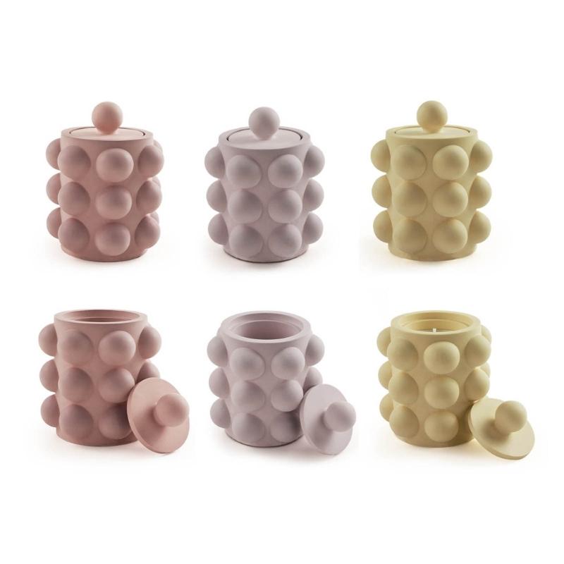 Resin Jar Molds with Lid Silicone Container Mold Jewelry Organizers Mold Storage Jar Epoxy Casting Candle Holder Molds