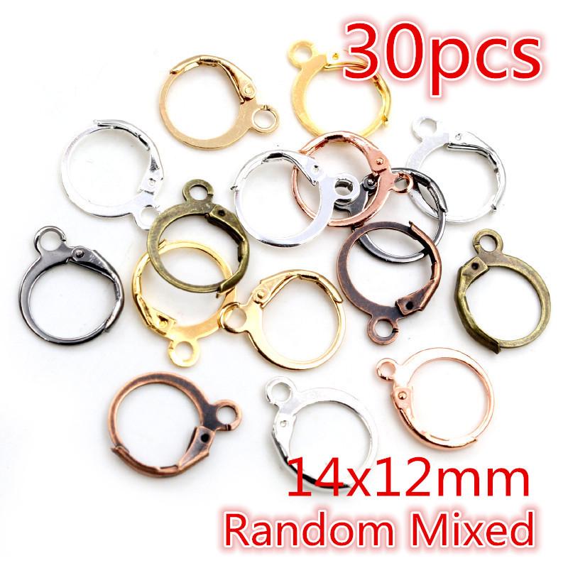 Kupferbeschichtete Ohrhaken (30-50 Stück/Beutel) für DIY Schmuck und Ohrringe Handgefertigte Materialien