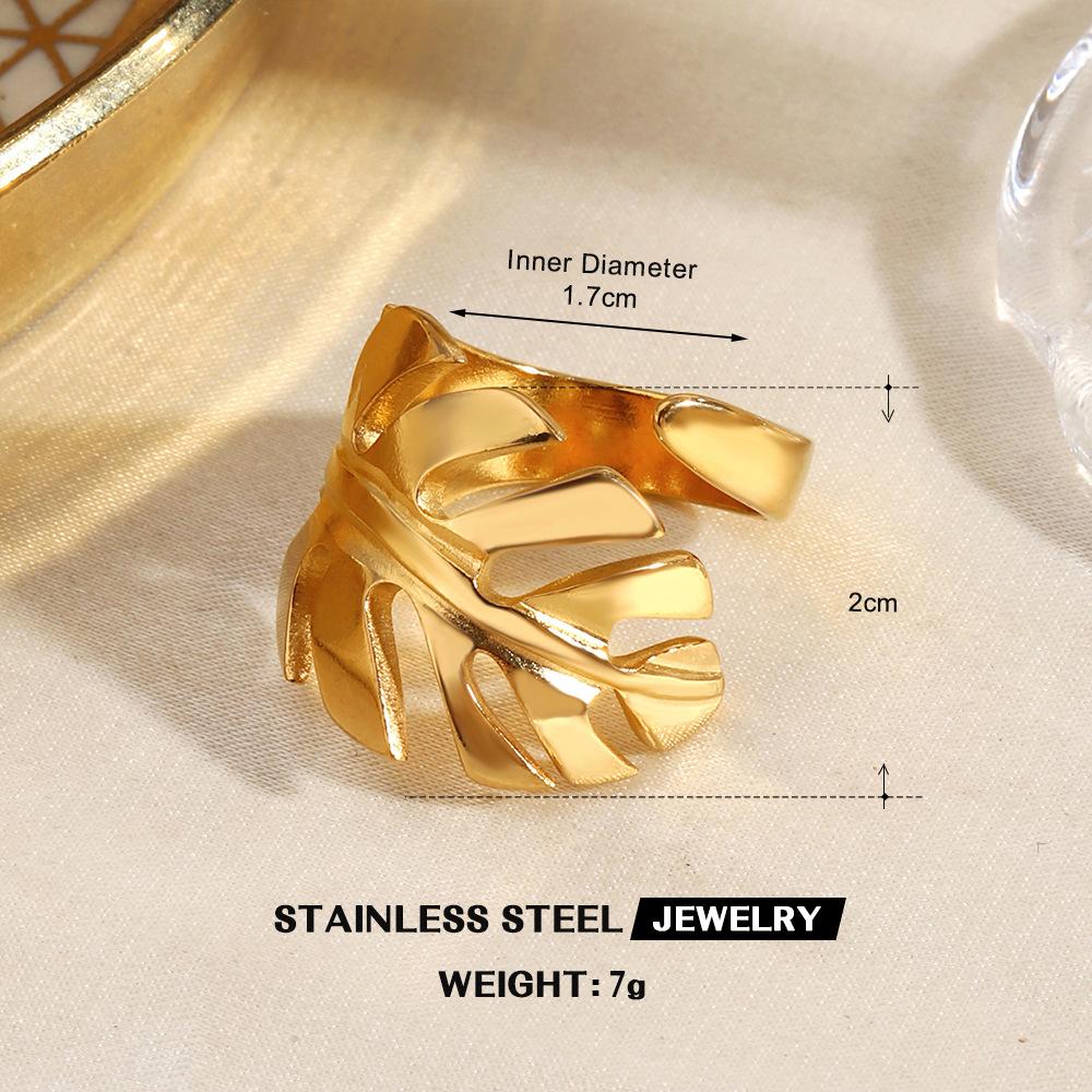 Personalisierte Edelstahl-Linienringe für Damen, Geometrisch, Unregelmäßig, Offen, Minimalistisch, Stilvoll, Kein Verblassen, Bankett Schmuck, Geschenke