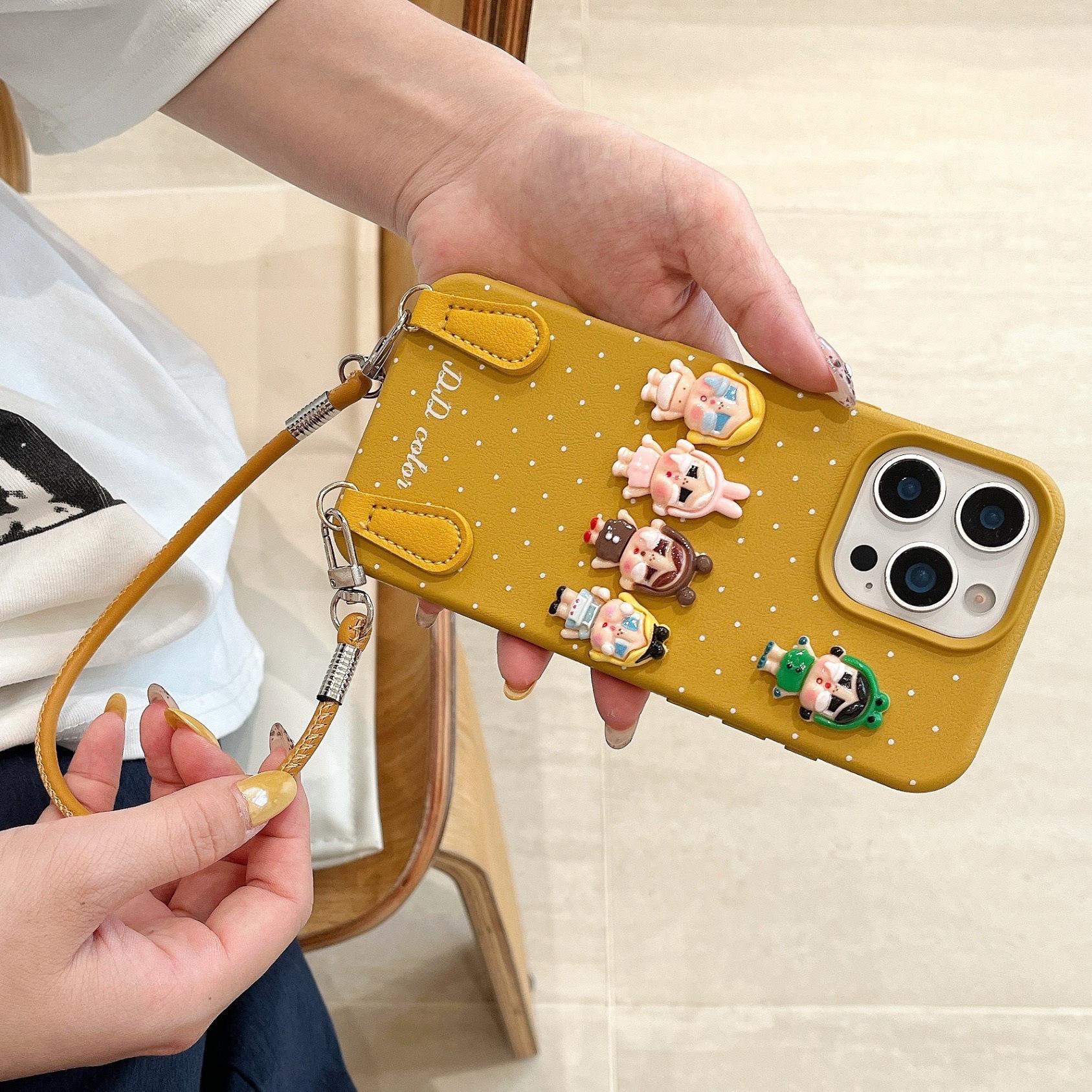 

3D Crying Baby Doll iPhone 17 Pro Max Case with Lanyard, Fits Models 13-15, High-End Design. iPhone 11