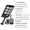 Solar Street Light with Three-Sided Illumination & Remote Sensor - Waterproof Courtyard Wall Light