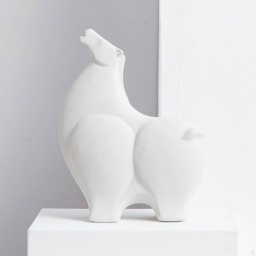Horse Statue, Abstract Crafts Geometric Gift Creative Modern Ceramic Unique Animal Sculpture for