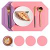 European Leather Placemat Anti-scalding Heat Insulation Mat Waterproof and Oil-proof Western Food Mat Dining Table Mat Coaster Placemat