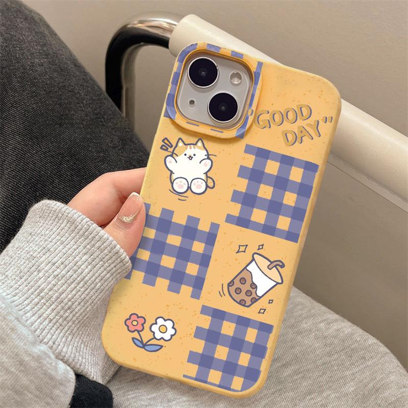 

Чехлы для мобильных телефонов iPhone 11 13 XR 15 Pro Max 12 14 Pro Max Чехол для iPhone 16 7 Plus 8 Plus XS Max Разлагаемые и экологически чистые iPhone 11 жёлтый