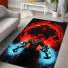 15 Sizes Dark Warrior and Fiery Monster Print Carpet Rug for Living Room Bedroom Sofa Doormat Home Decor Non-slip Floor Mat