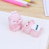 Animal Figurine Cartoon Lovely Adorable Fine Workmanship Mini Office Decor Eco-friendly Lie Pigs Desktop Ornament Car Decor