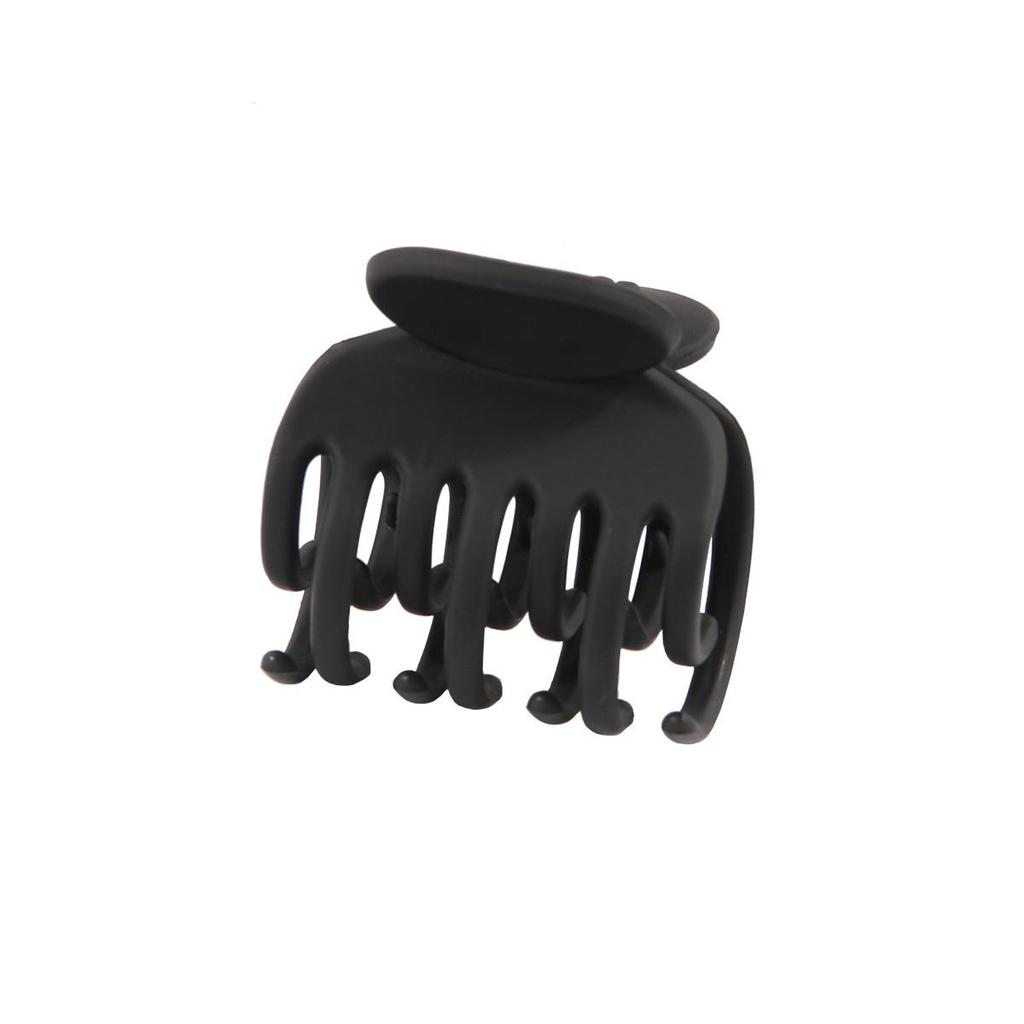 4cm Milk Coffee Hair Claw Clip - Frosted Small Shark Clip for Women's Updos