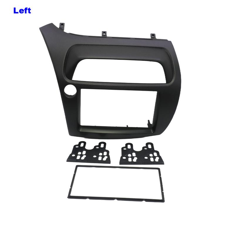 For Honda Civic Double Din Fascia Radio Dvd Stereo Cd Panel Dash Mounting Installation Trim Kit Face Frame Bezel with Wire Harne