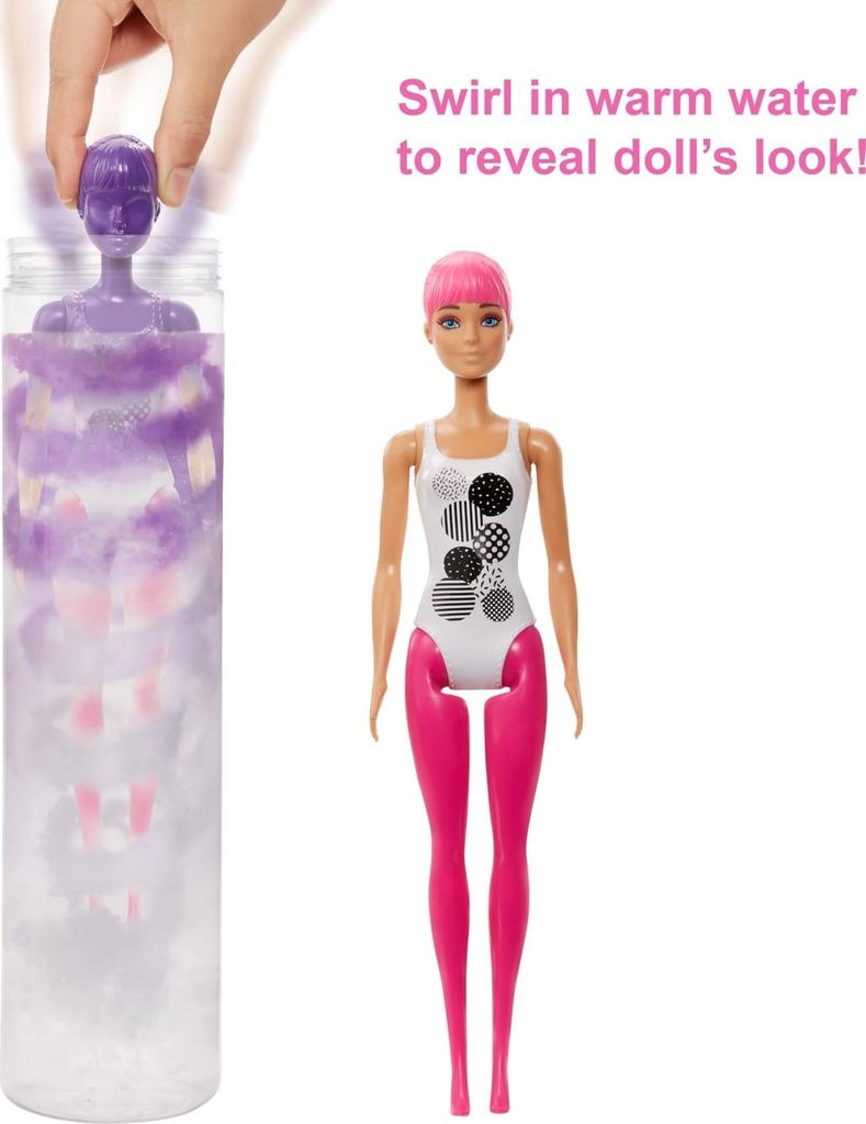Barbie Color Reveal Water Color Magic Monochromematic [Dress-up Doll] [Doll and Accessory Set] [Ages 6 and Up] 986A-GWC56