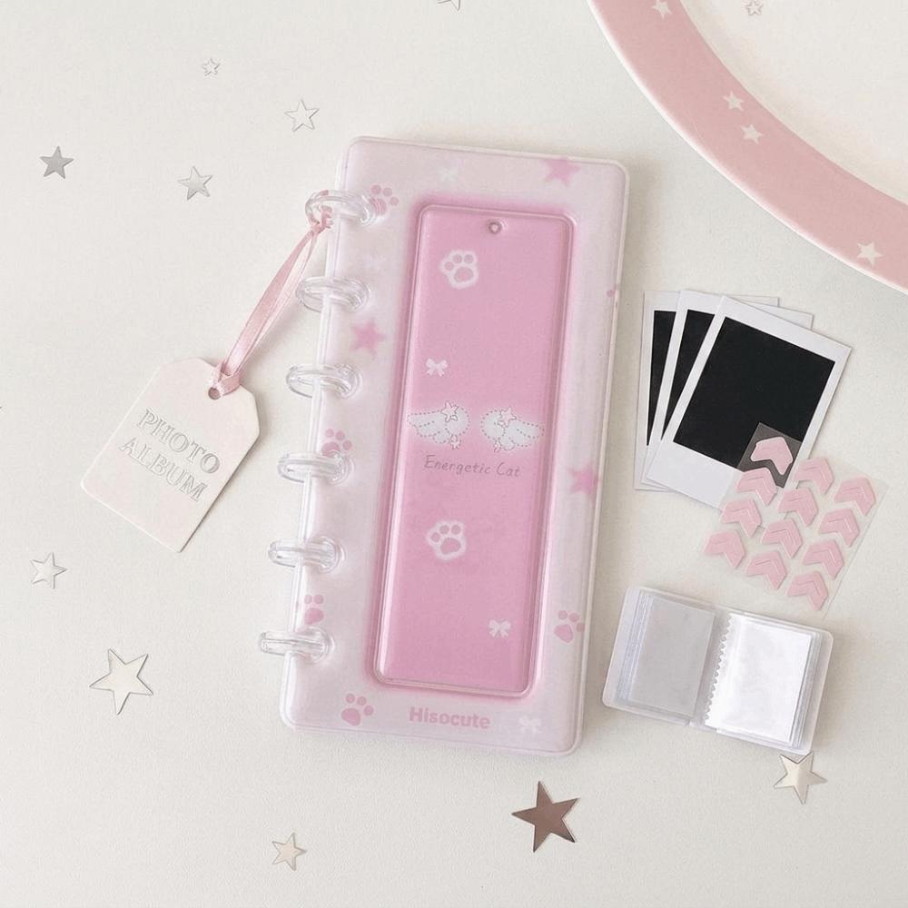 INS Mini Photo Card Binder 4-Grid Small Card Storage Book Photo Card Holder  Trading Card Holder