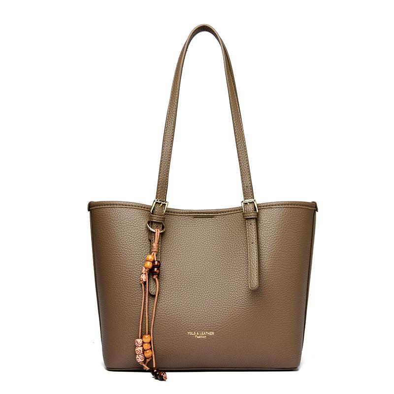 Neue PU-Handtaschen für Damen 2026, große Kapazität, einfarbig, Retro, lässig, hohe Qualität, leichter Luxus, vielseitig, für den Weg zur Arbeit, Umhängetaschen
