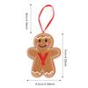 A-Z Gingerbread Man Doll Christmas Decoration Pendants Xmas Tree Hanging Ornament Christmas for Home New Year Kids Gift