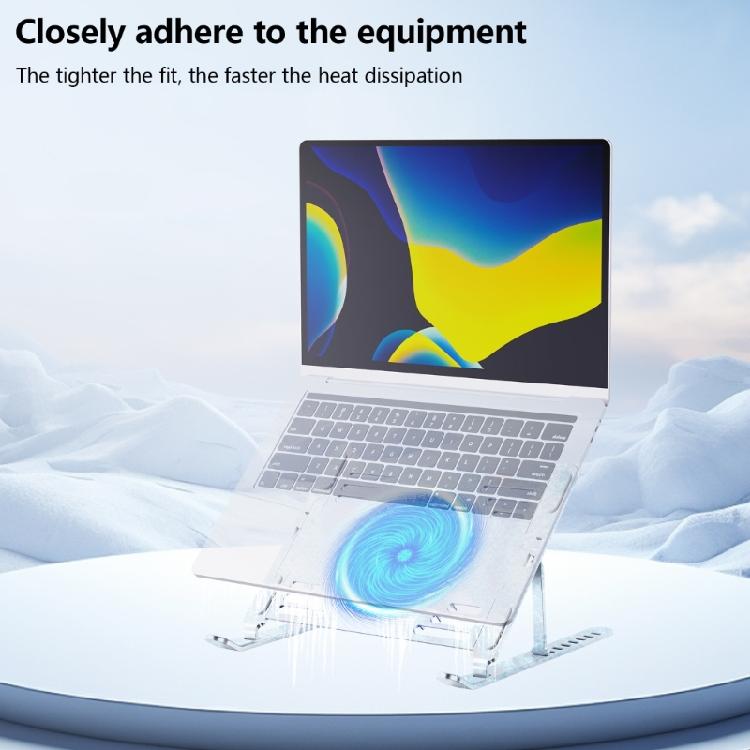 Laptop Cooling Pad Laptop Stand With Foldable Aluminum Stand And Variable Speed Controls Laptop Support Holder