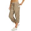 Women's Pleated Cargo Hiking Pants With Pockets