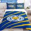 3PCS City Football Club Printed Soft Bedding Set,Including 1pc Duvet Cover And 2pcs Pillowcases Perfect for Bedroom, Dormitory, Fan Gift