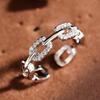 Open ring buckle metal cold wind ring female Xiaohongshu hot-selling, commuting versatile ring
