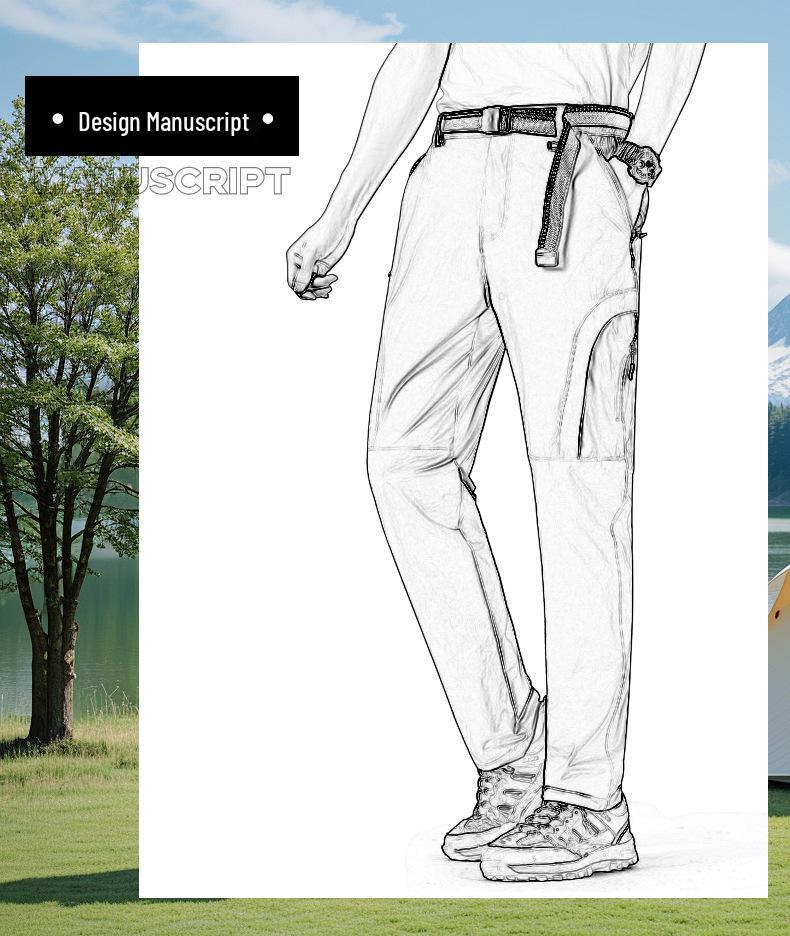 Unisex Quick-Dry Stretch Pants: Lightweight, Breathable, and Perfect for Summer Outdoor Activities and Fishing Adventures.