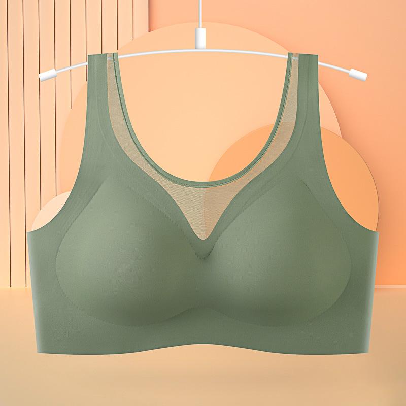 Seamless Plus Size Anti-Sag Sports Bra: Shockproof, Side Support, Bust Minimizing Vest