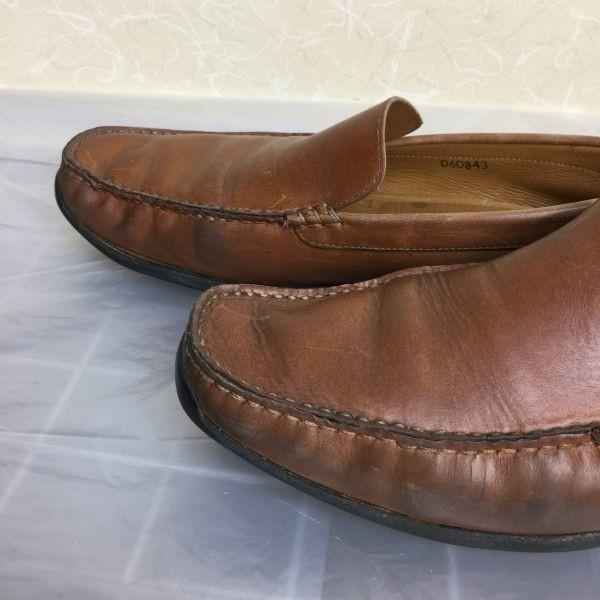 Paraboot Vamp Shoes Size 26.026.5 Brown Leather Slip-On Vintage(USED)