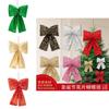 Christmas Scene Decor Sequins Bow Pendants For Tree Ornaments And Holiday Setup