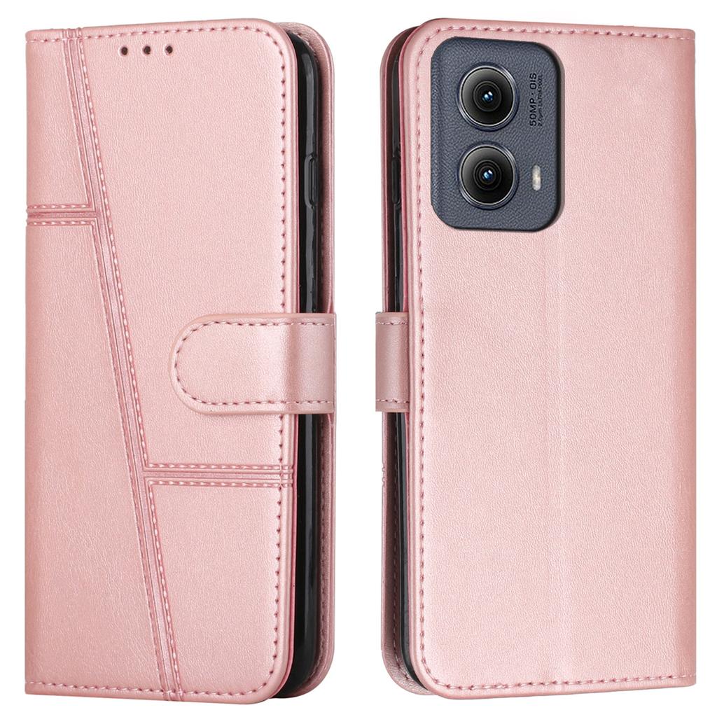For Motorola Moto G85 5G Case Stand Shockproof TPU Interior Shell Leather Phone Cover