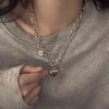 Sweet Spicy Girl Titanium Steel Heart Necklace – Non-Fading Light Luxury Hip Hop Choker 2024