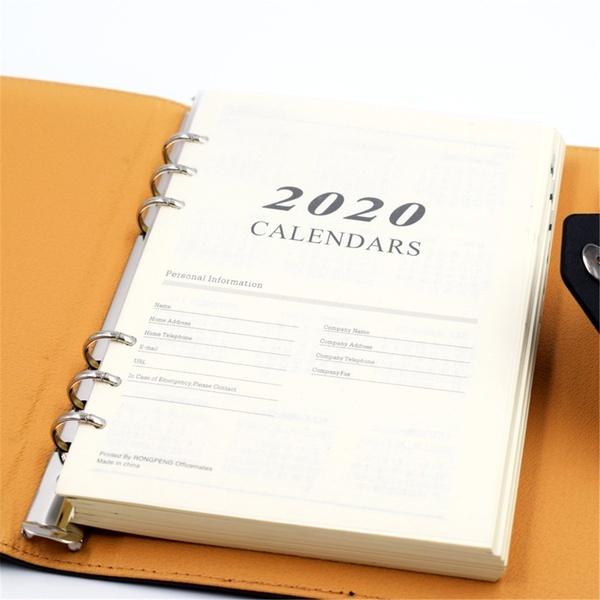 180 Blatt A5 Innenteil Ersatz Loseblatt Binder Notizbuch Seiten Planer