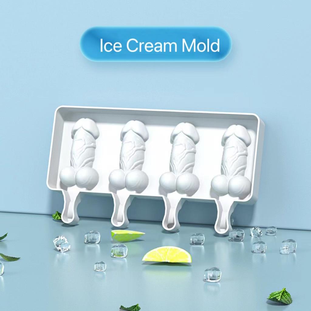 

Забавная мягкая силиконовая форма для мороженого, лоток для кубиков льда, формы для шоколадного торта, кухонные принадлежности своими руками, силиконовые формы для подарков на мальчишник