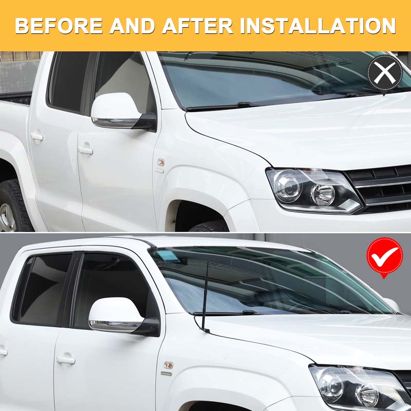For VW Volkswagen Amarok 2011-2018 Carbon Steel Car Hood Side Flagpole Stand Antenna Bracket Modification Accessories