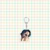 7pcs BTS Summer-themed Keychains, Featuring Real-life Portraits, and Celebrity Merchandise Support Charms.