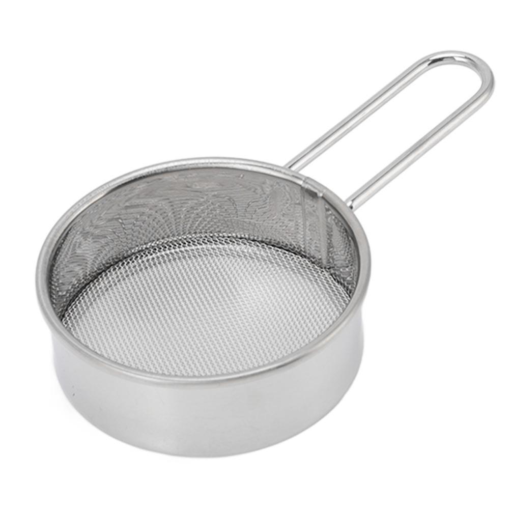304 Stainless Steel Flour Sieve Strainer Lightweight Food Strainer Cheesecake Pizza Bread