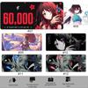 Anime Mask Girl Mouse Pad Yuki Aim Large Mouse Mat  E-Sports Gamer Desk Pads Non-Slip Rubber Premium Mouse Pad XXL Keyboard Mats