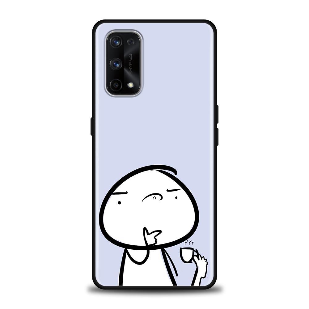 Funny Man Middle Finger Fucek Case For Realme C21Y C21 C25 C20 C15 C12 C11 GT Master Neo Neo2 5G Fundas Capa Silicone Soft Cases