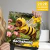 1PC Cute and Exquisite Design Style Pet Dog Calendar Hanging Hanging Wall Calendar  New Year Gift