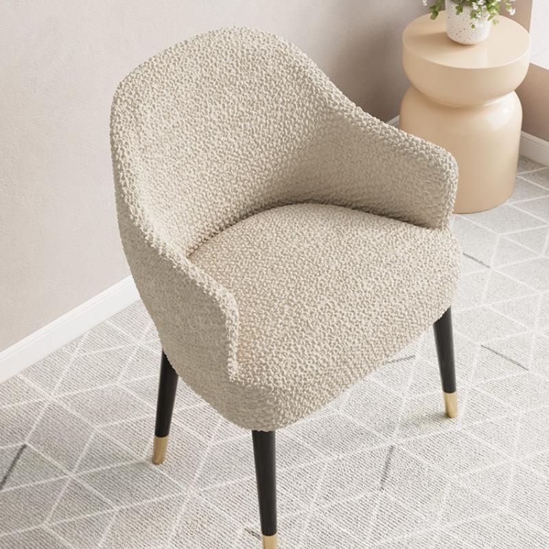 Strukturierte gebogene Esszimmerstuhlabdeckungen Schutzhüllen Elastisch Universell Sitzstuhlabdeckungen Mit Armlehnen Für Küche Büro Hocker Weich