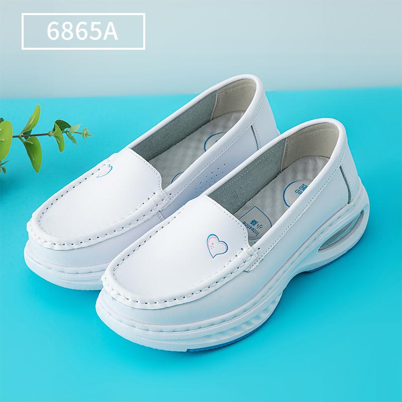 Nurse shoes spring and summer soft sole white breathable not tired foot hospital shoes