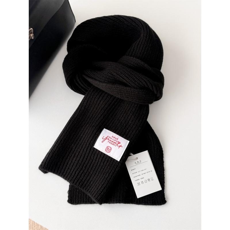 

Australian Pure Wool Scarf Women s Autumn and Winter Atmosphere Versatile Warm Knitted Scarf 160*20cm