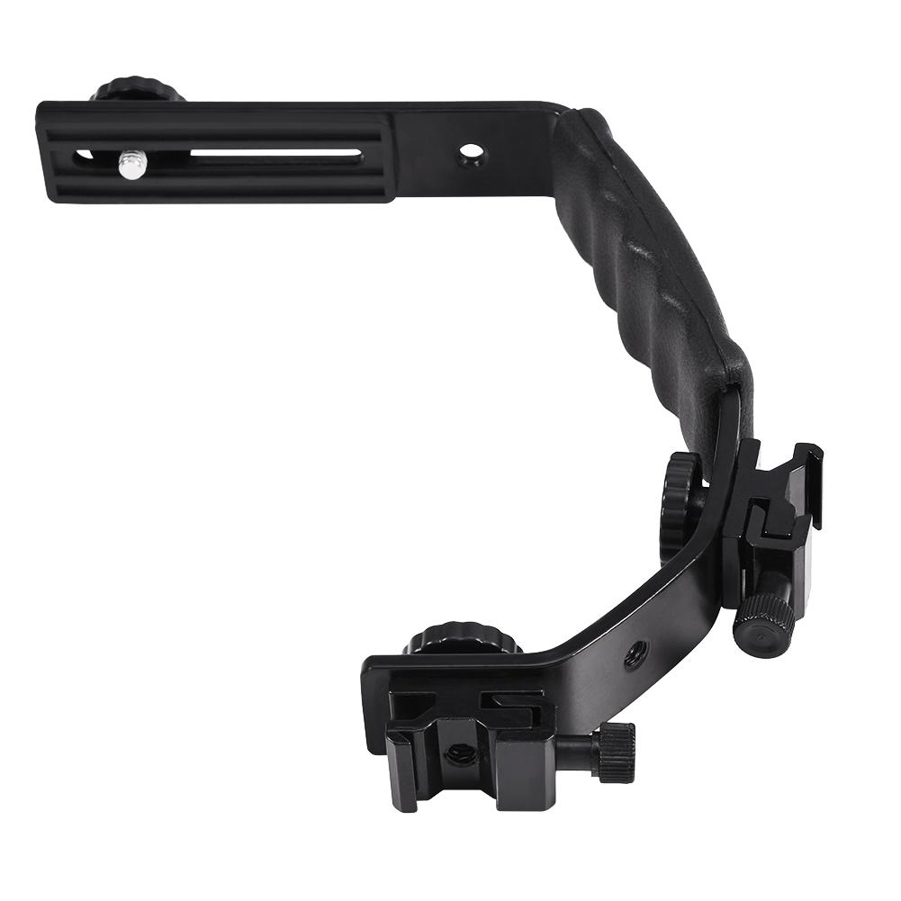 L Shaped Flash Bracket Holder Hot Shoe Mount for Flashlight DV Camcorder 120 135 Film Camera
