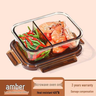 ZISIZ Microwave-Safe Glass Lunch Box