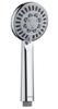 3-function Bathroom Shower Head, Chrome, Silver
