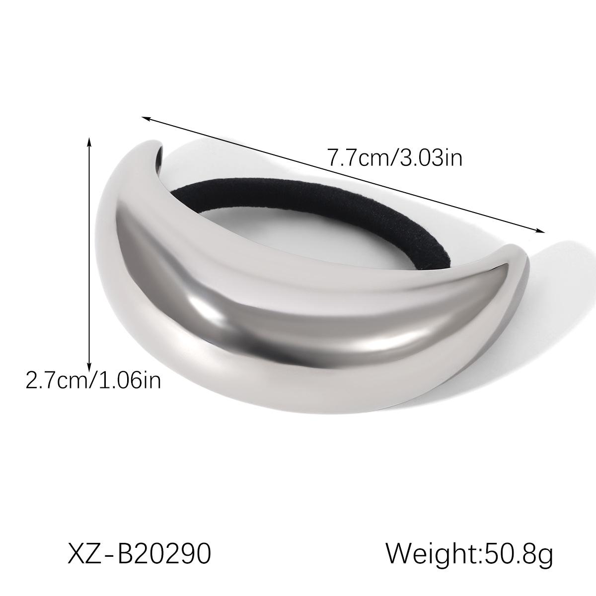 

Minimalist Smooth Stainless Steel Hair Tie - Durable, Unique, Bright Hair Rope for Women