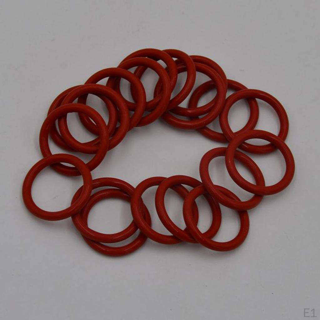 20-part Silicone Rings With Orange Tube Damper For 12AX7 12AU7 12AT7